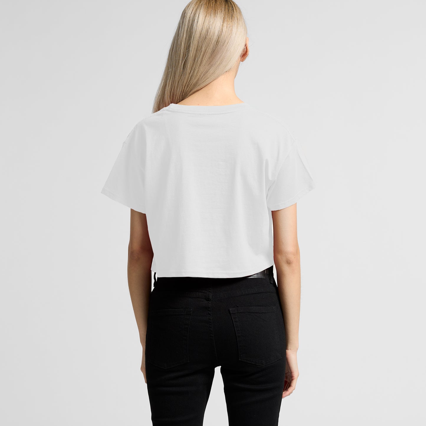 Signature Cropped Tee - White