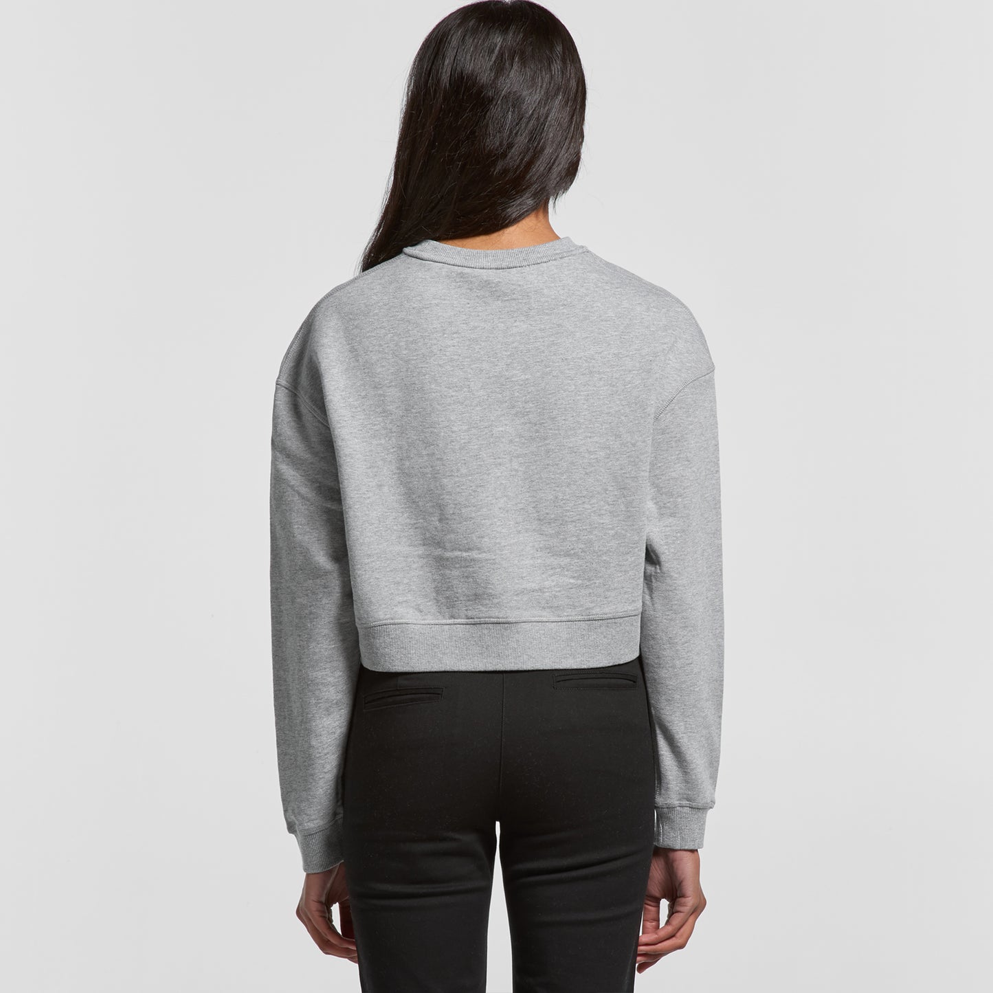 Signature Cropped Crew - Heather Grey