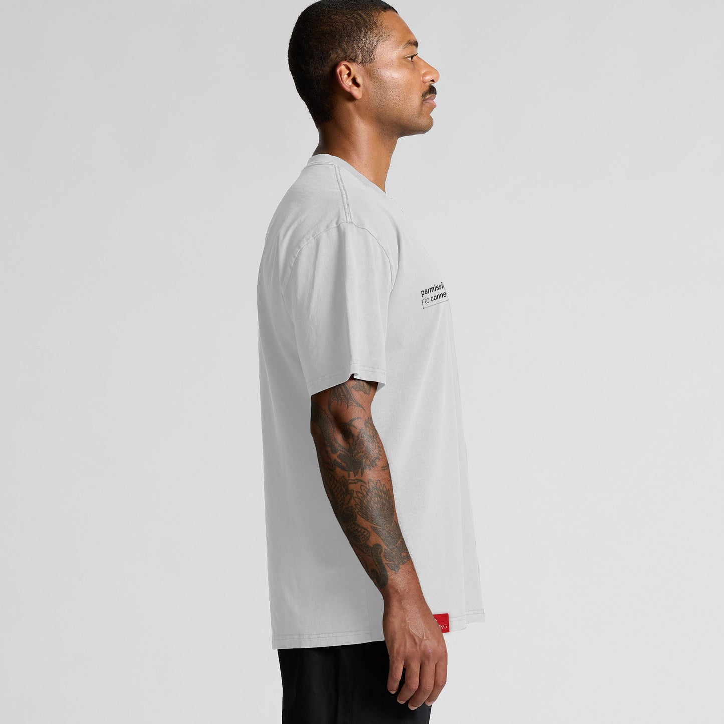 Signature Oversized Tee - Faded White