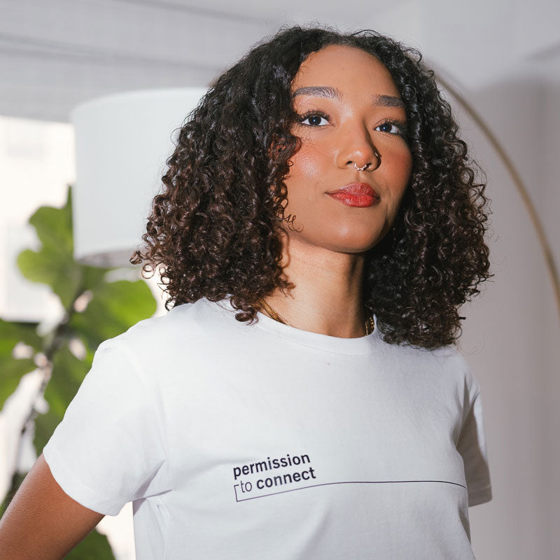 Signature Cropped Tee - White