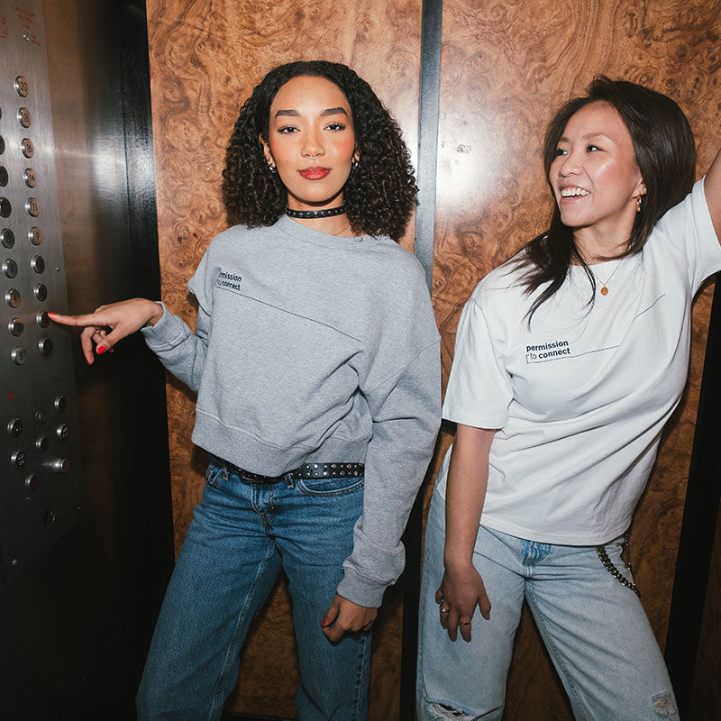 Signature Oversized Tee - Faded White
