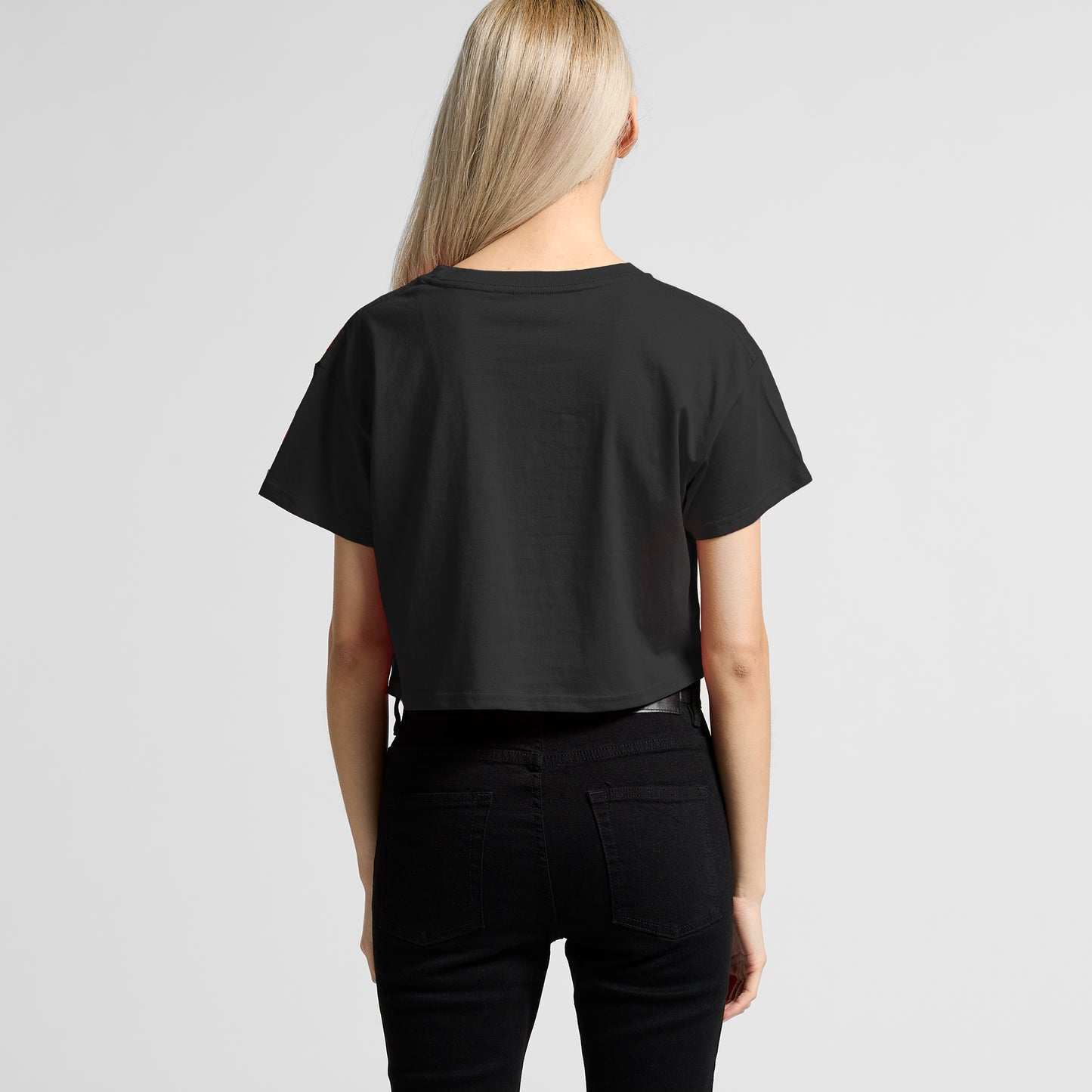 Signature Cropped Tee - Coal