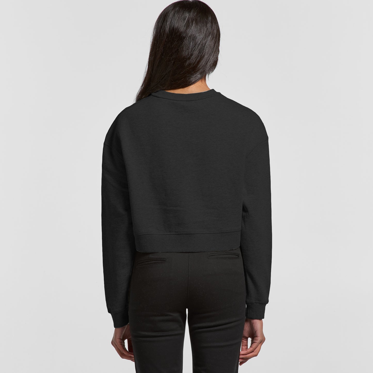 Signature Cropped Crew - Black