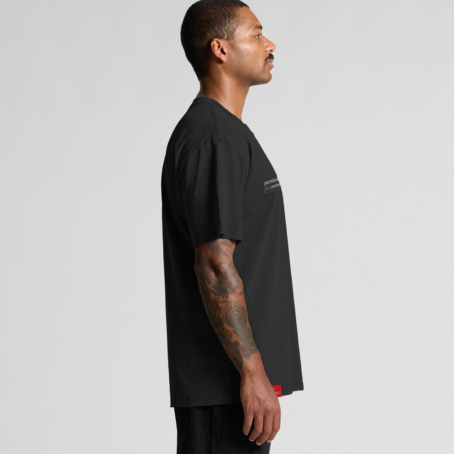 Signature Oversized Tee - Faded Black