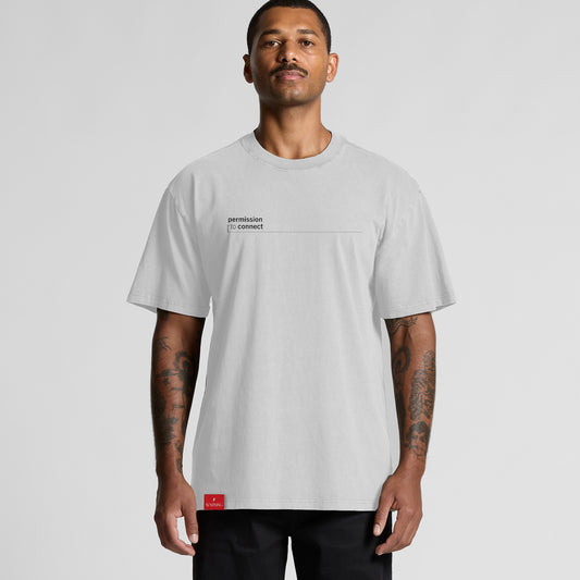 Signature Oversized Tee - Faded White