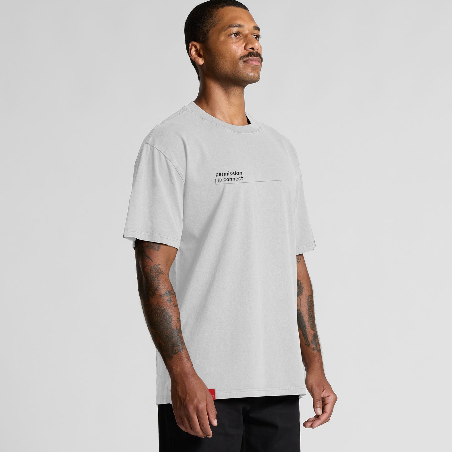 Signature Oversized Tee - Faded White
