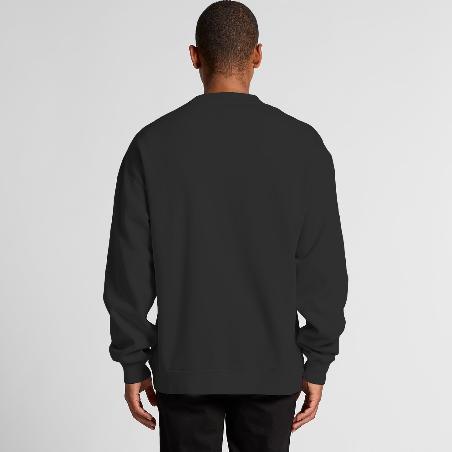 Signature Oversized Crew - Faded Black