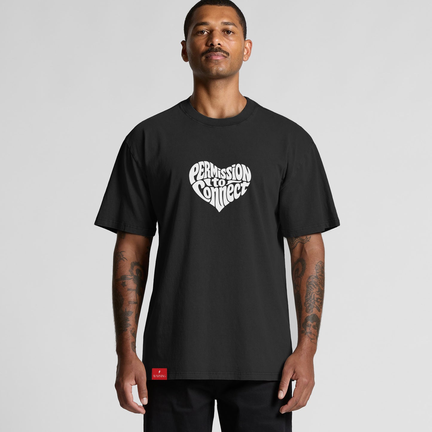 'You're f*ing adorable' Oversized Tee - Faded Black