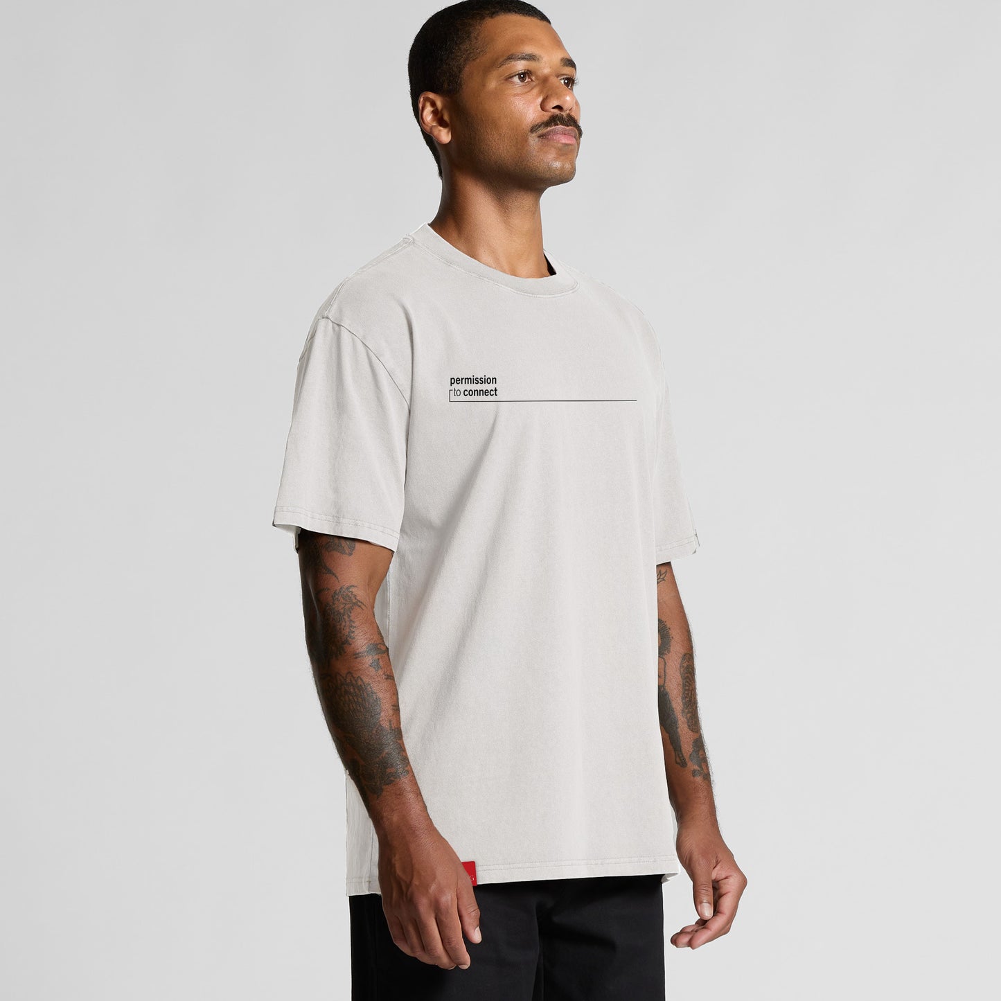 'What keeps you up at night?' Oversized Tee - Faded White